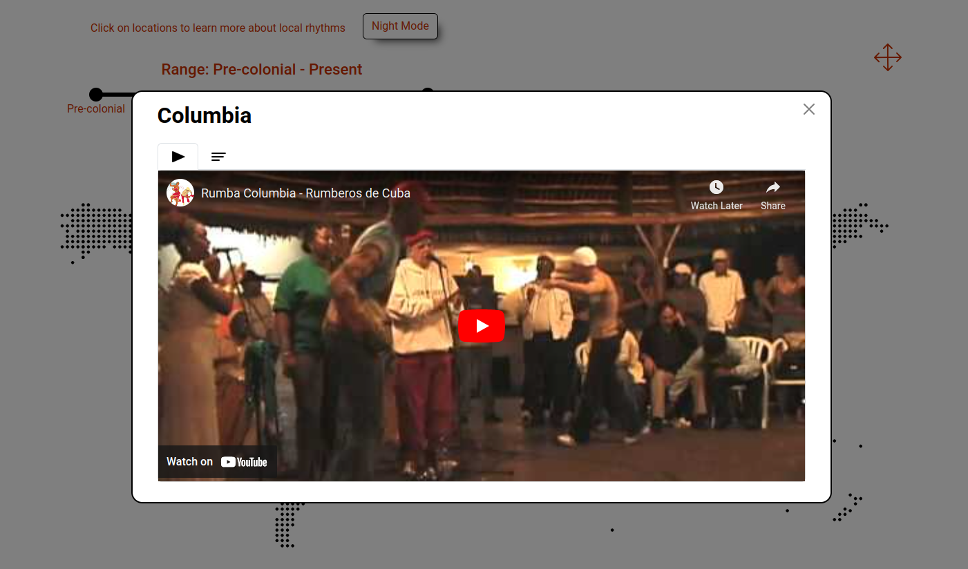 rhythm map modal screenshot